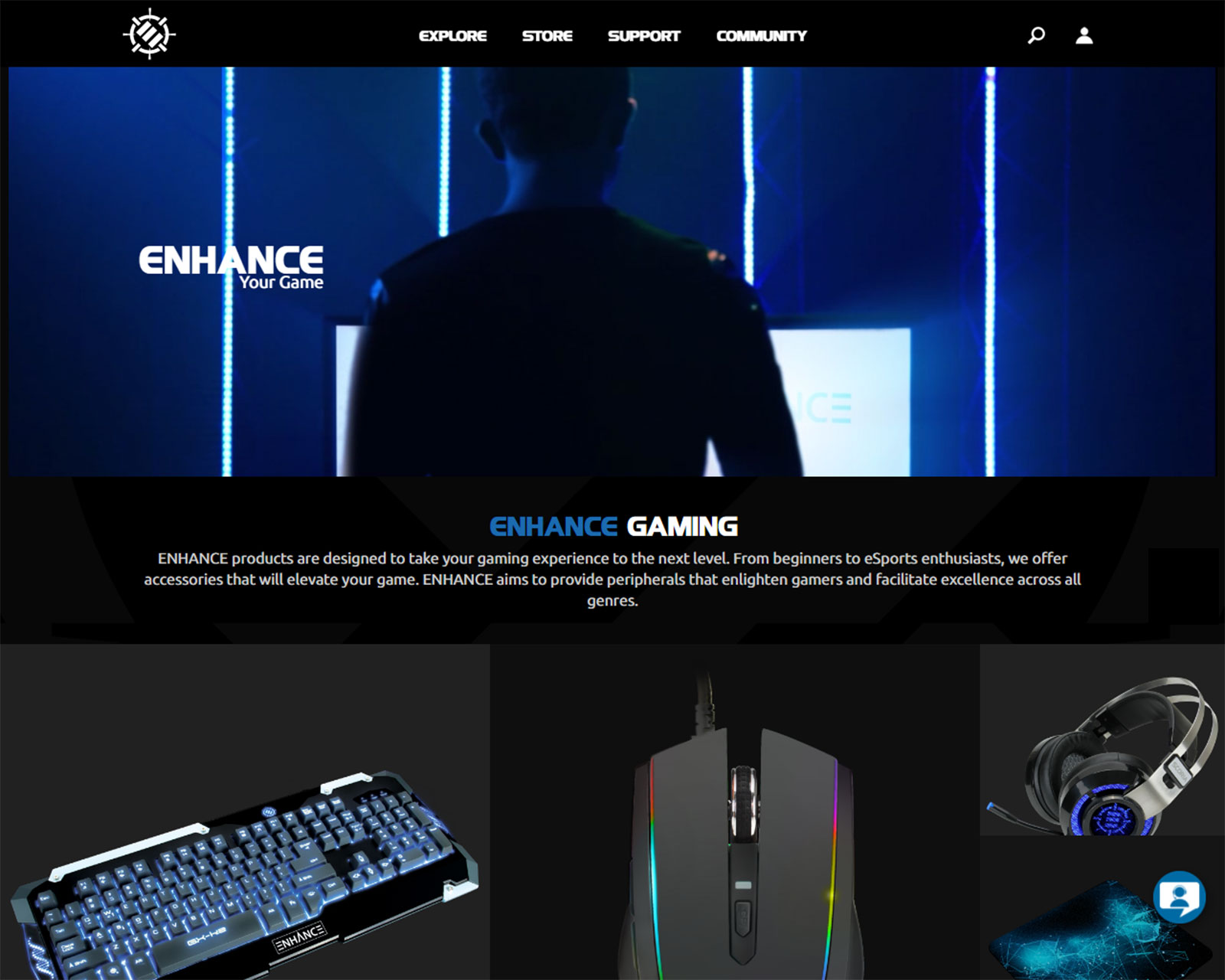 ENHANCE Gaming Site
