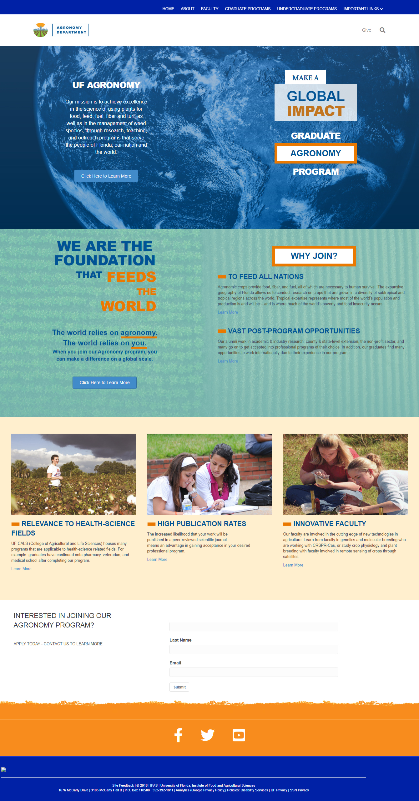 Agronomy Program Page